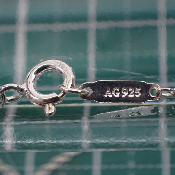 TIFFANY 925 enamel return to double heart tag pendant - Picture 6 of 7